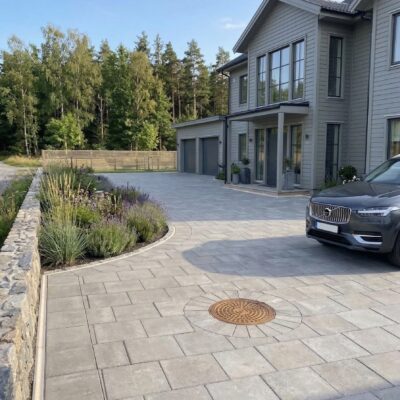 Slät Platta 350x350x50 Grå